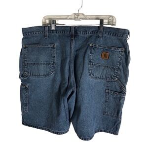 Vintage Carhartt women’s carpenter denim shorts. Sz 42